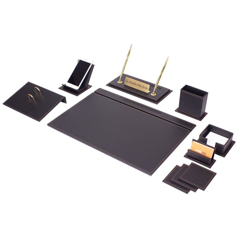 MOOG Luxury Desk Set-12 Accessories -White - 12 PCS