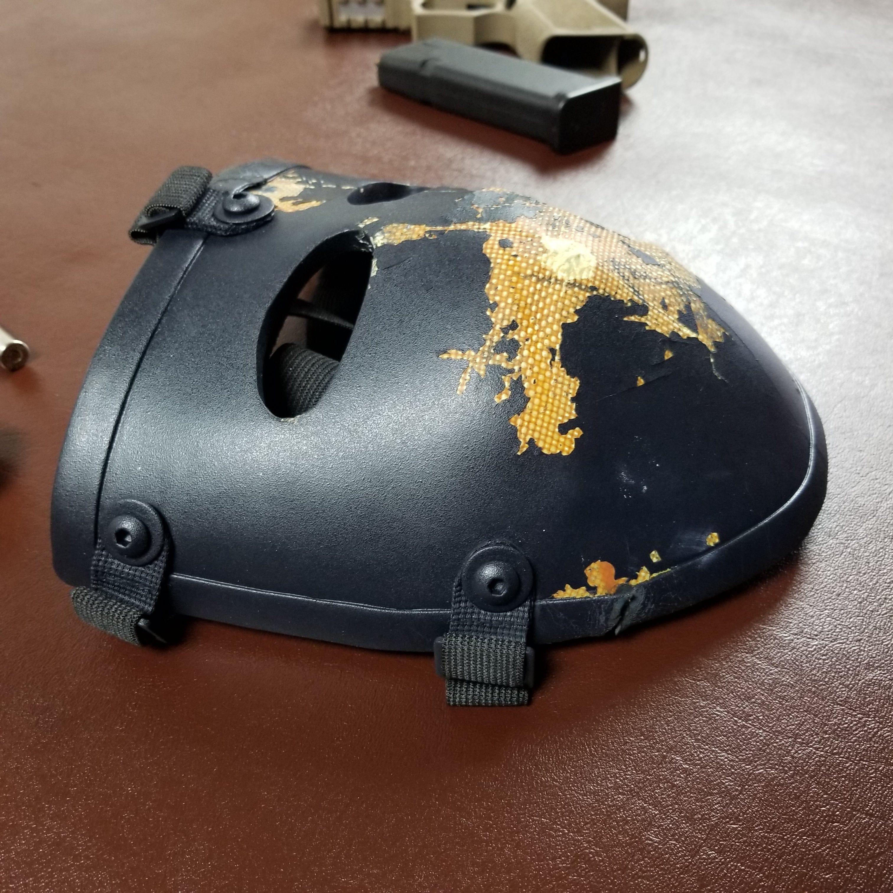 Half Face Bulletproof Mask for Helmets - NIJ Level IIIA+