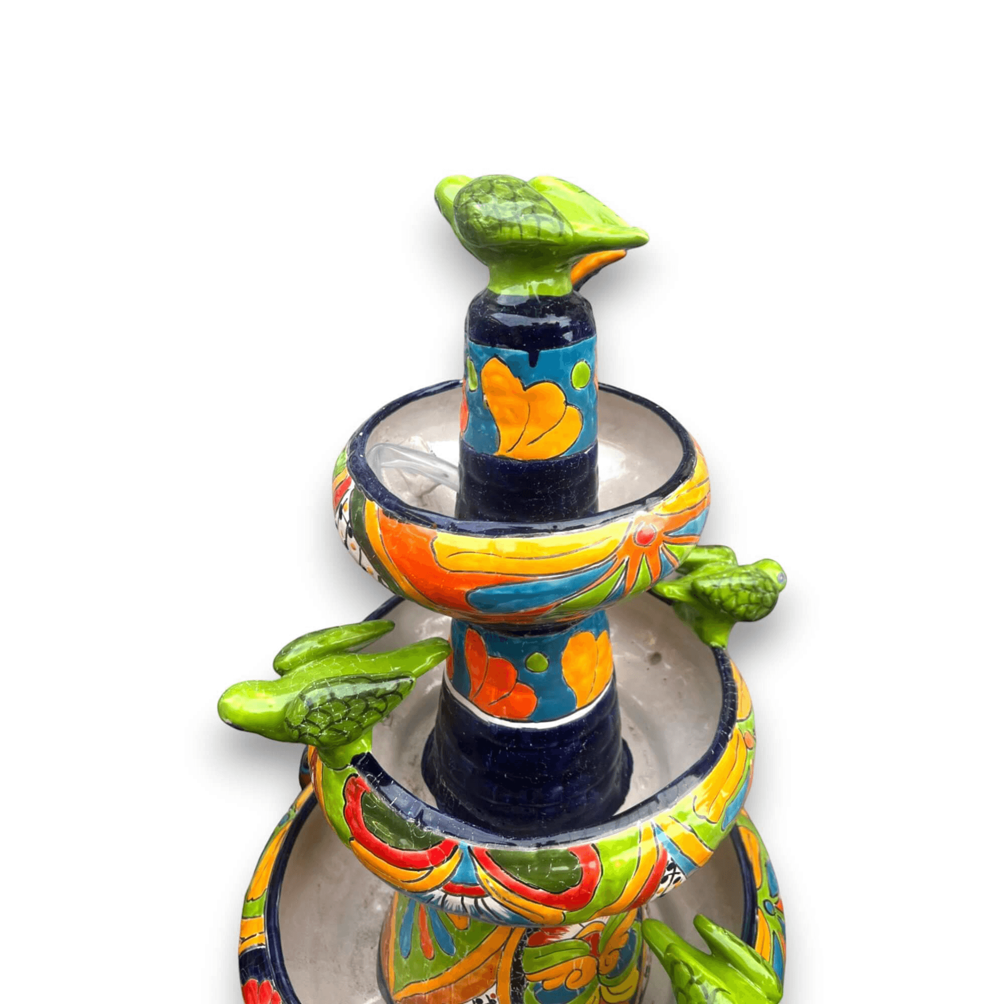 Handmade Talavera Fountain | Authentic Mexican Art