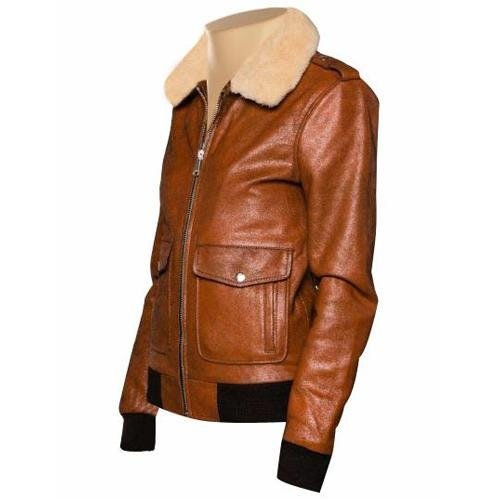 Handmade Dominic's Bomber Style Leather Jacket With Fur Collar - Overture Gifts