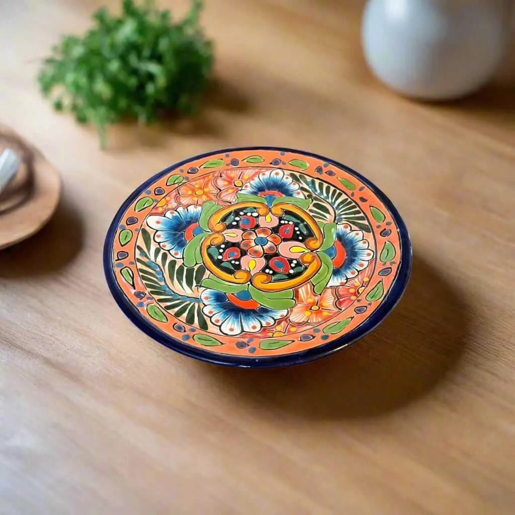 Handmade Talavera 12-Piece Dinnerware Set | Mexican Pottery for 4 - Overture Gifts