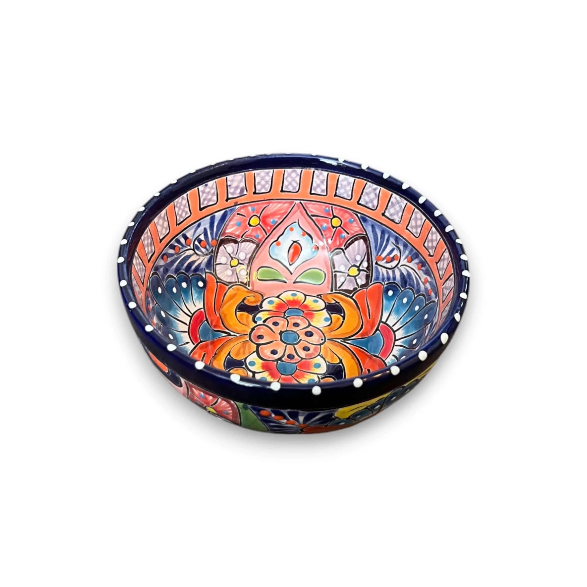Handmade Talavera 12-Piece Dinnerware Set | Mexican Pottery for 4 - Overture Gifts