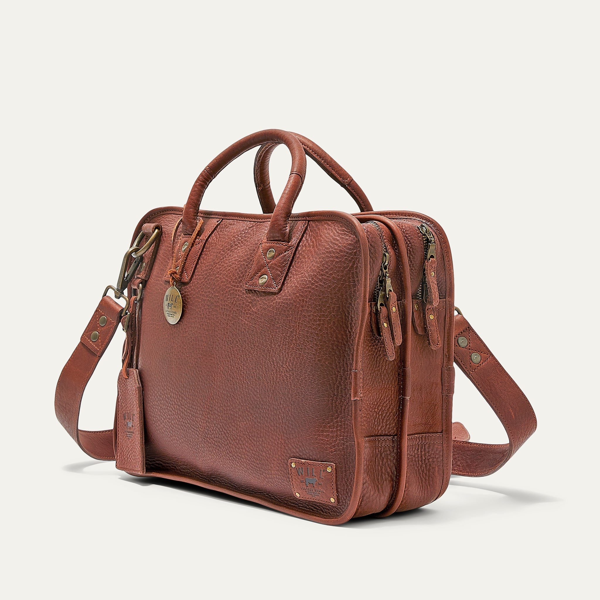 Hank Double Zip Briefcase - Overture Gifts