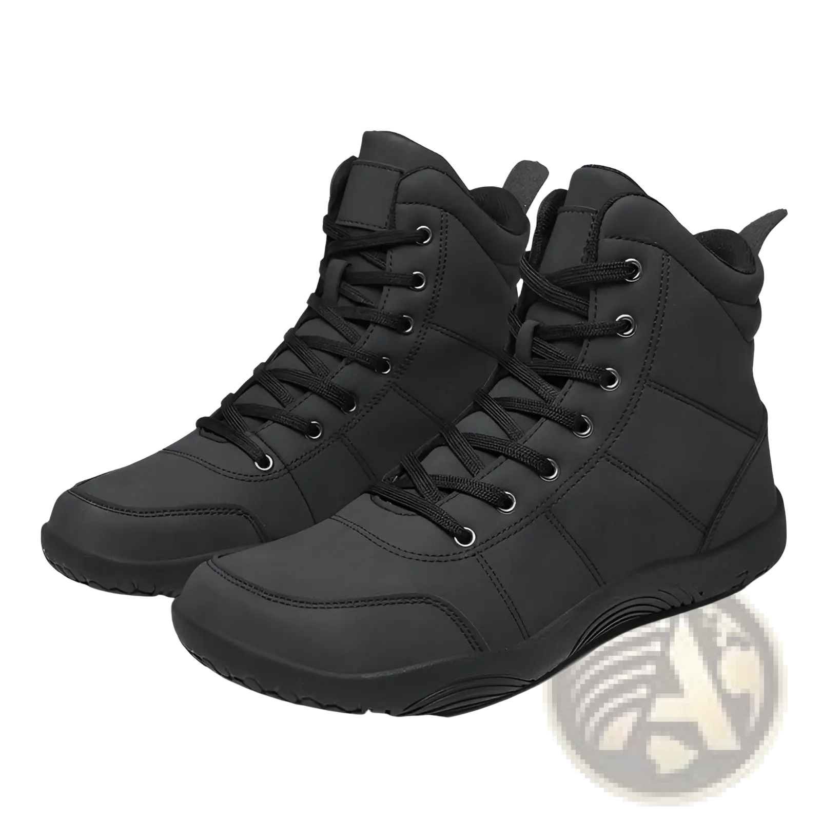 Hiking Boots Wide Toe Leather High Top Sports Shoes