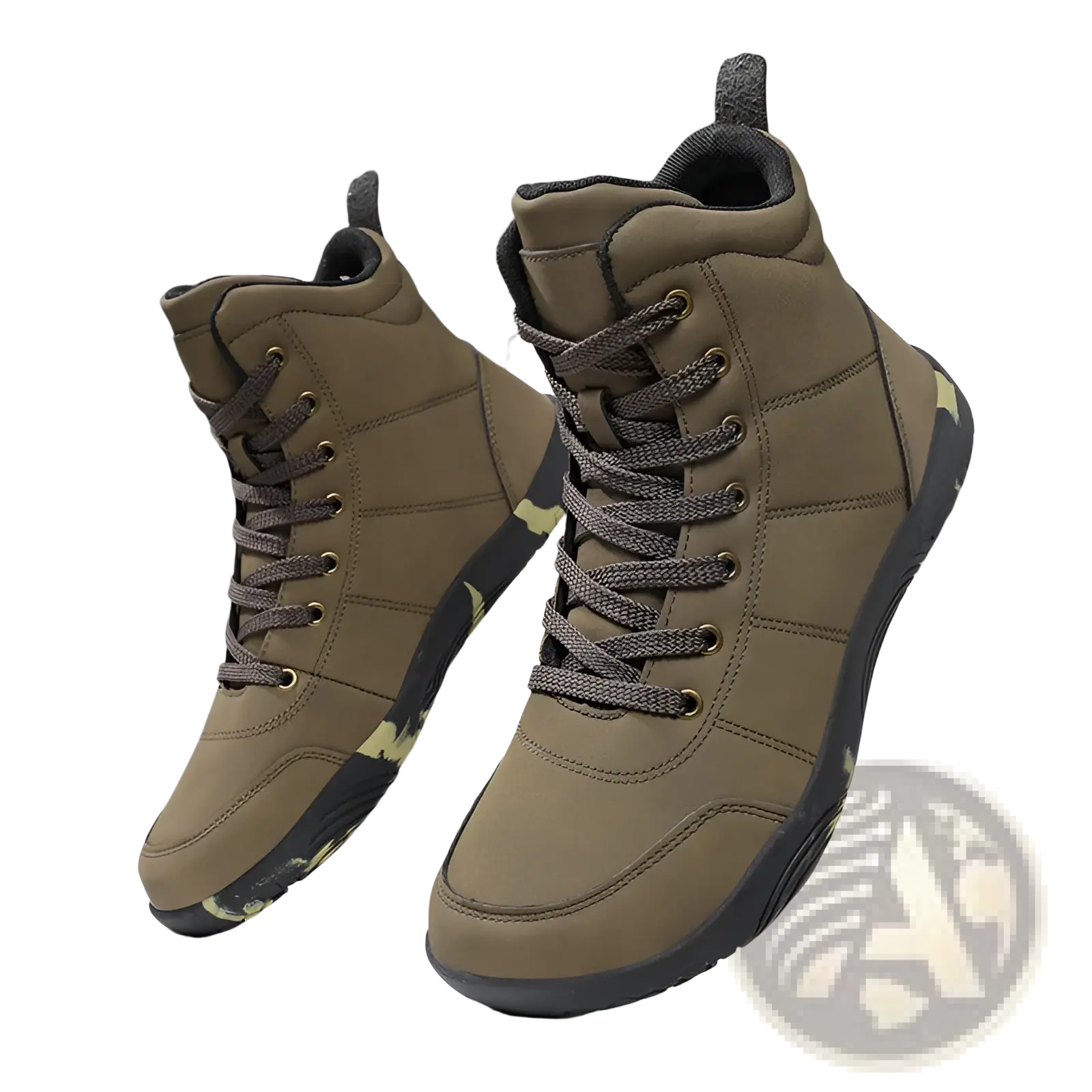 Hiking Boots Wide Toe Leather High Top Sports Shoes