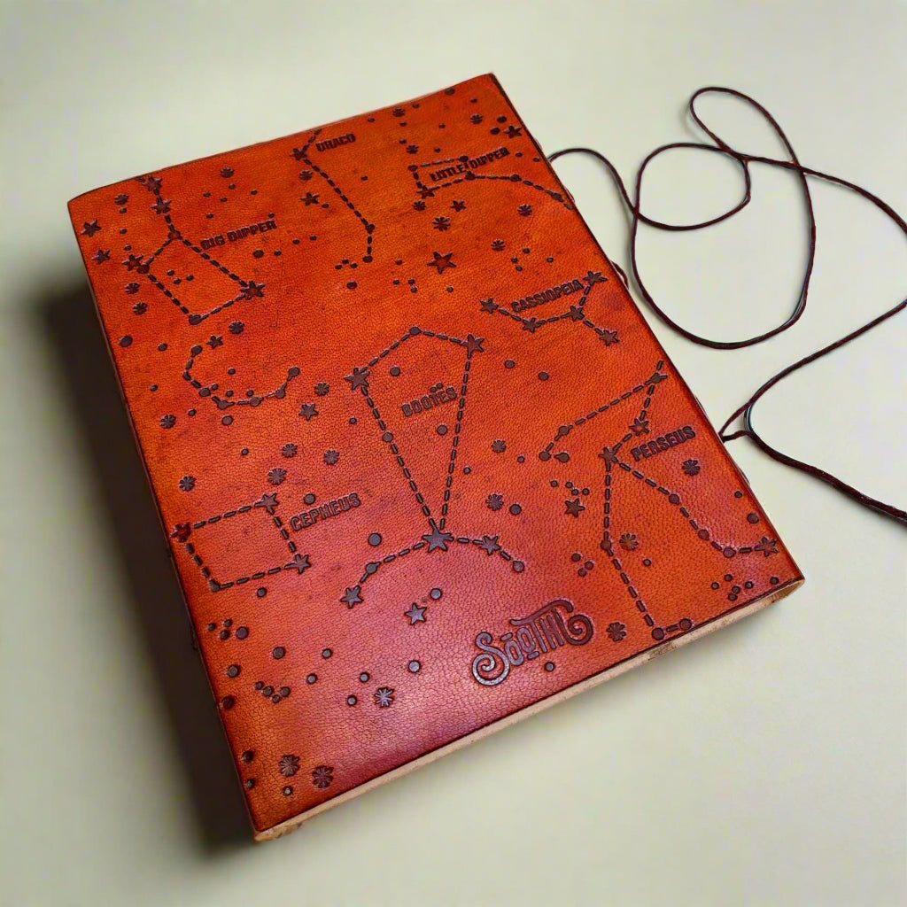"If A Story" Handmade Leather Journal - Overture Gifts