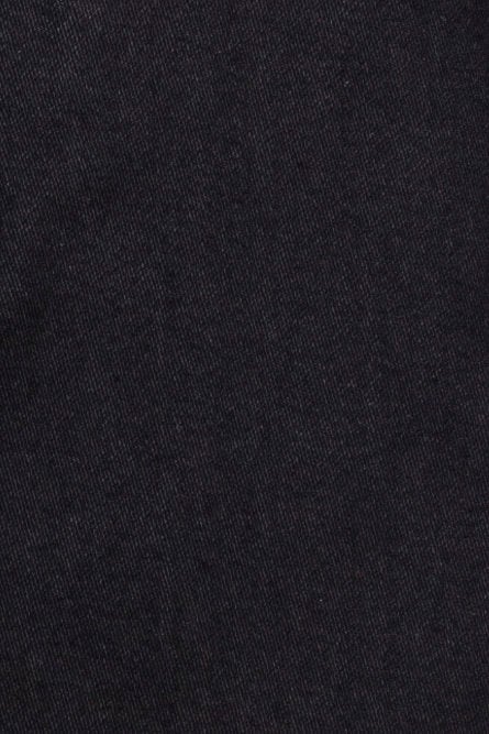 Men's Slim Fit Cotton Dress Shirt - Black Semi-Spread Collar