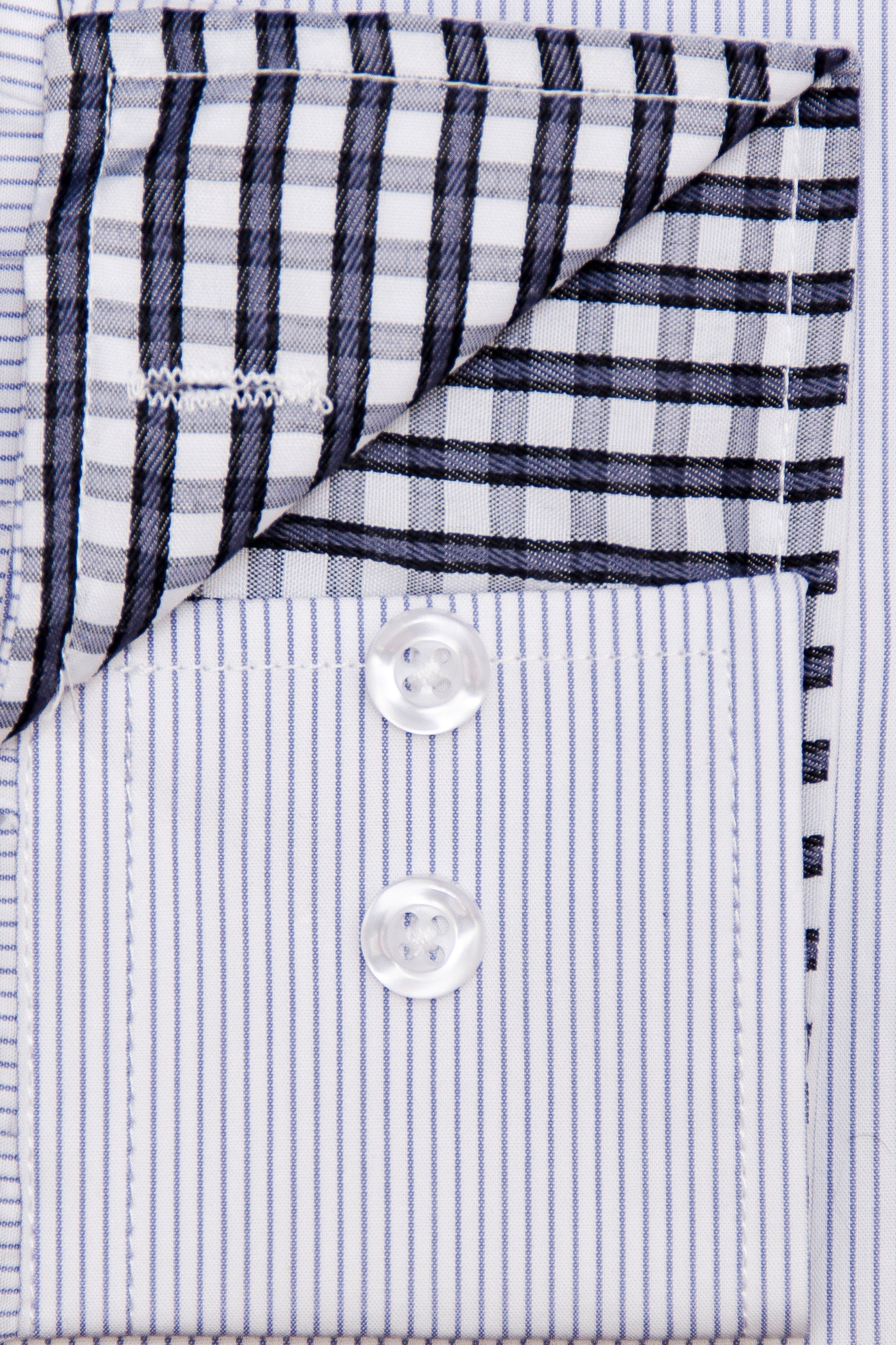 Men's Slim Fit Cotton Dress Shirt - Semi-Spread Collar