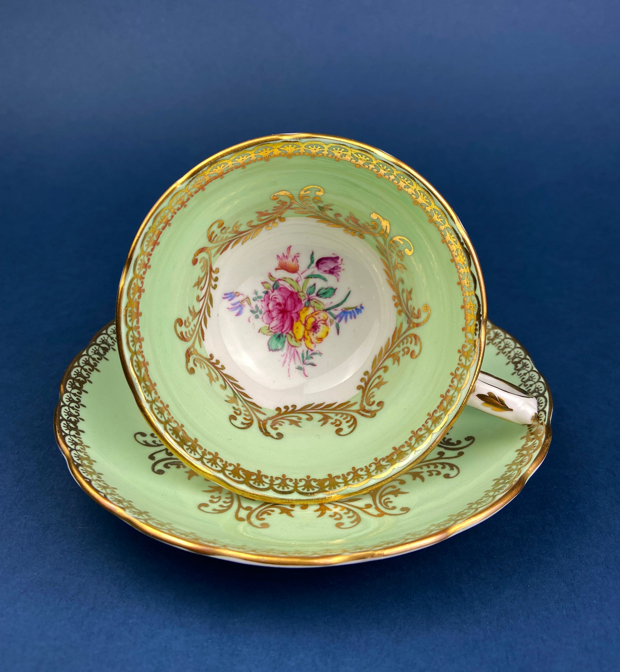 Vintage Teacup, Coffee Cup and Saucer by Royal Grafton. Fine Bone China Made in England.
