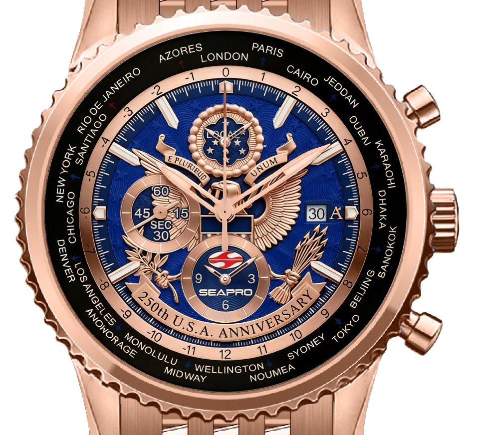 SEAPRO  250th Anniversary Meridian World Timer GMT  “Limited Edition Timepiece”