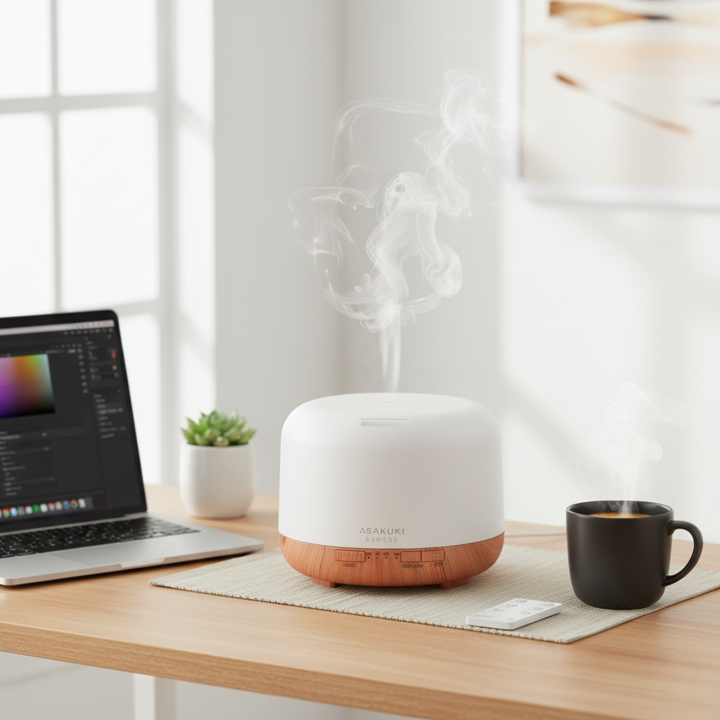 ASAKUKI Essential Oil Diffuser with Remote Control