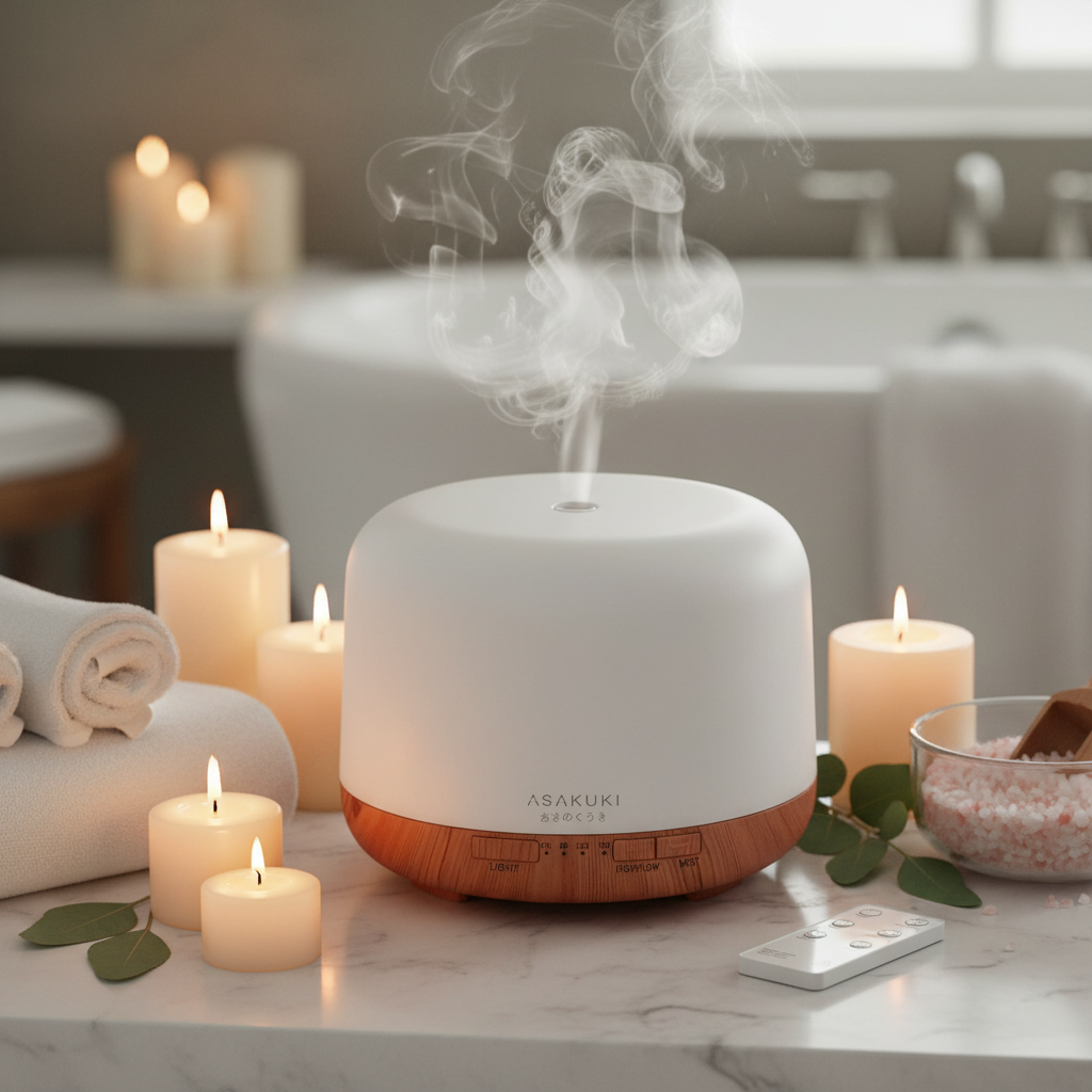 ASAKUKI Essential Oil Diffuser with Remote Control