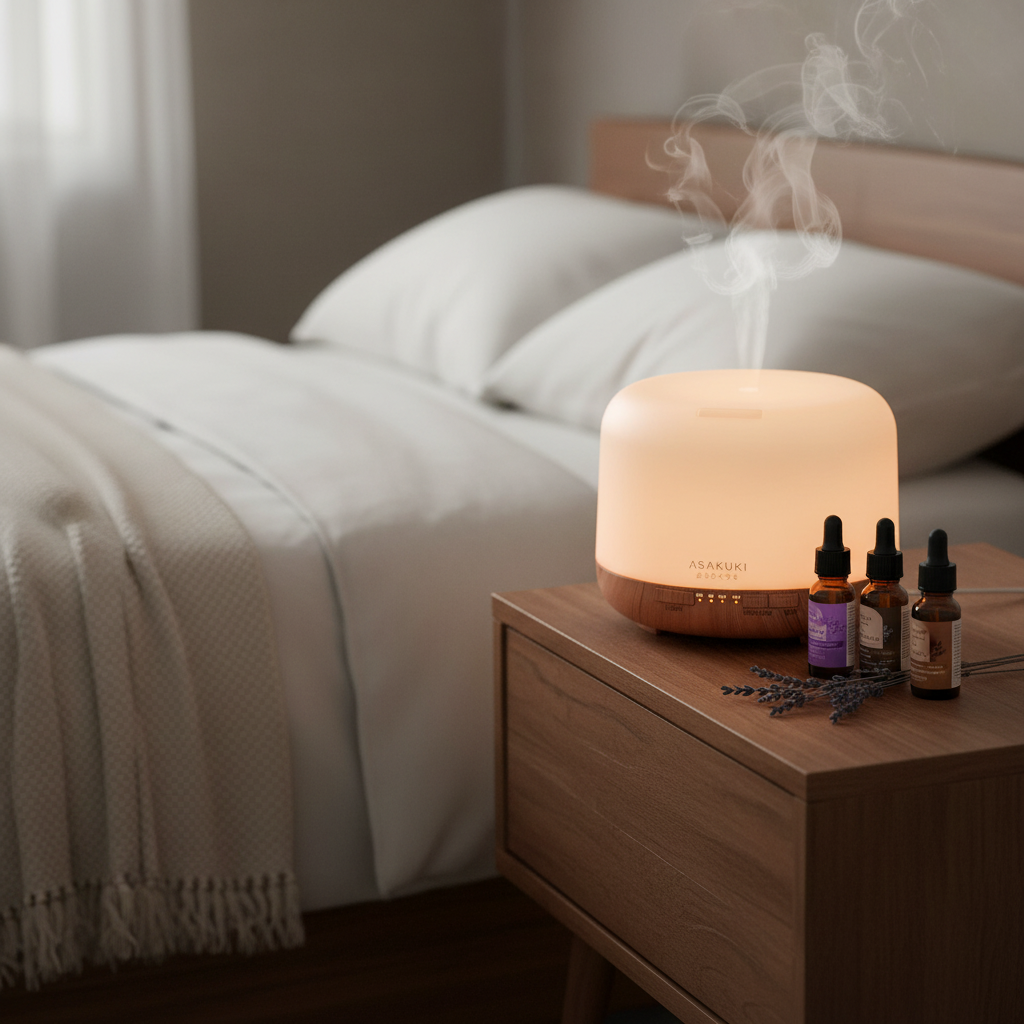 ASAKUKI Essential Oil Diffuser with Remote Control