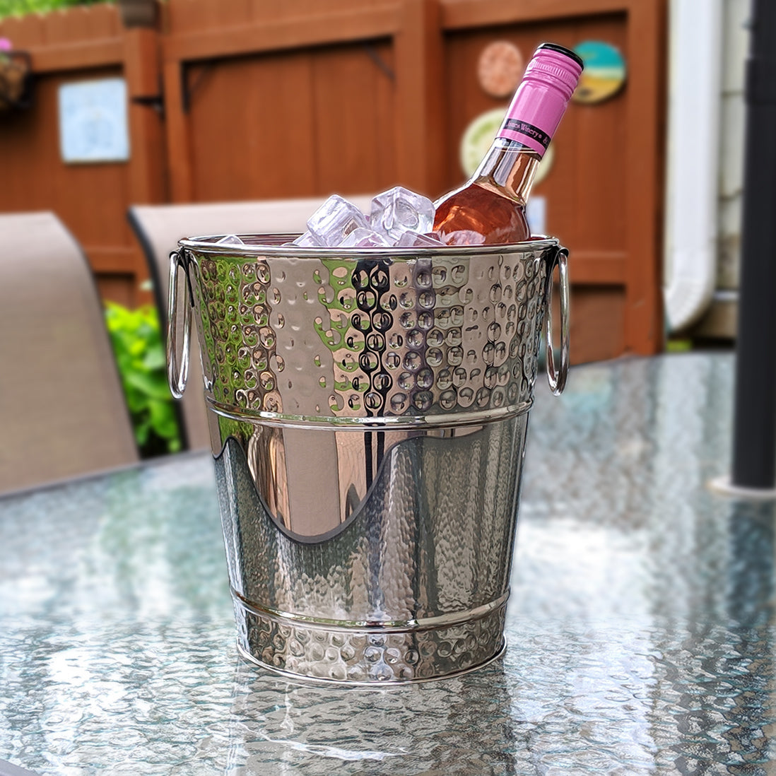 Berkshire Wine Bucket Hammered Stainless Steel | BREKX