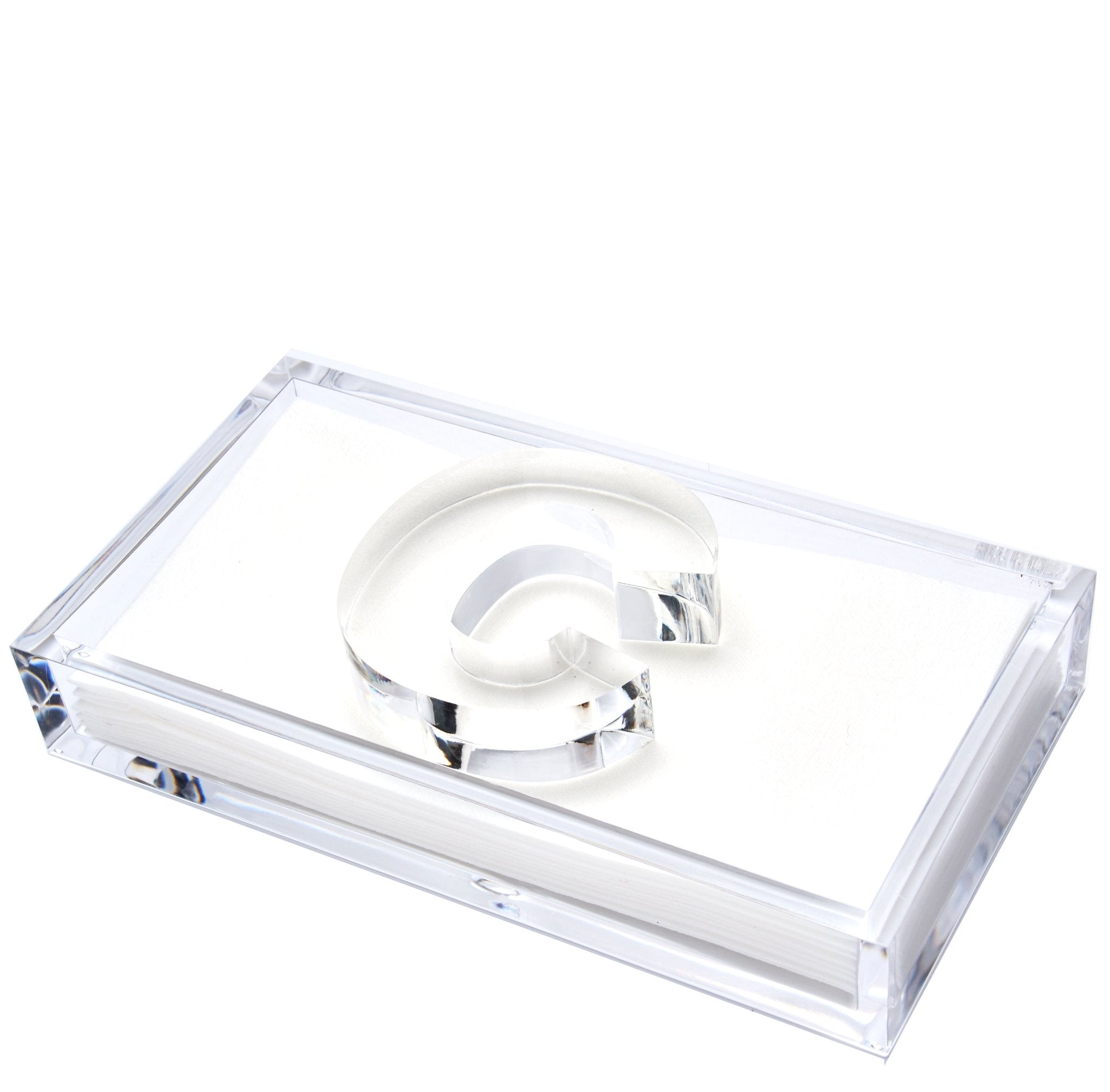 Initial Guest Towel Holder