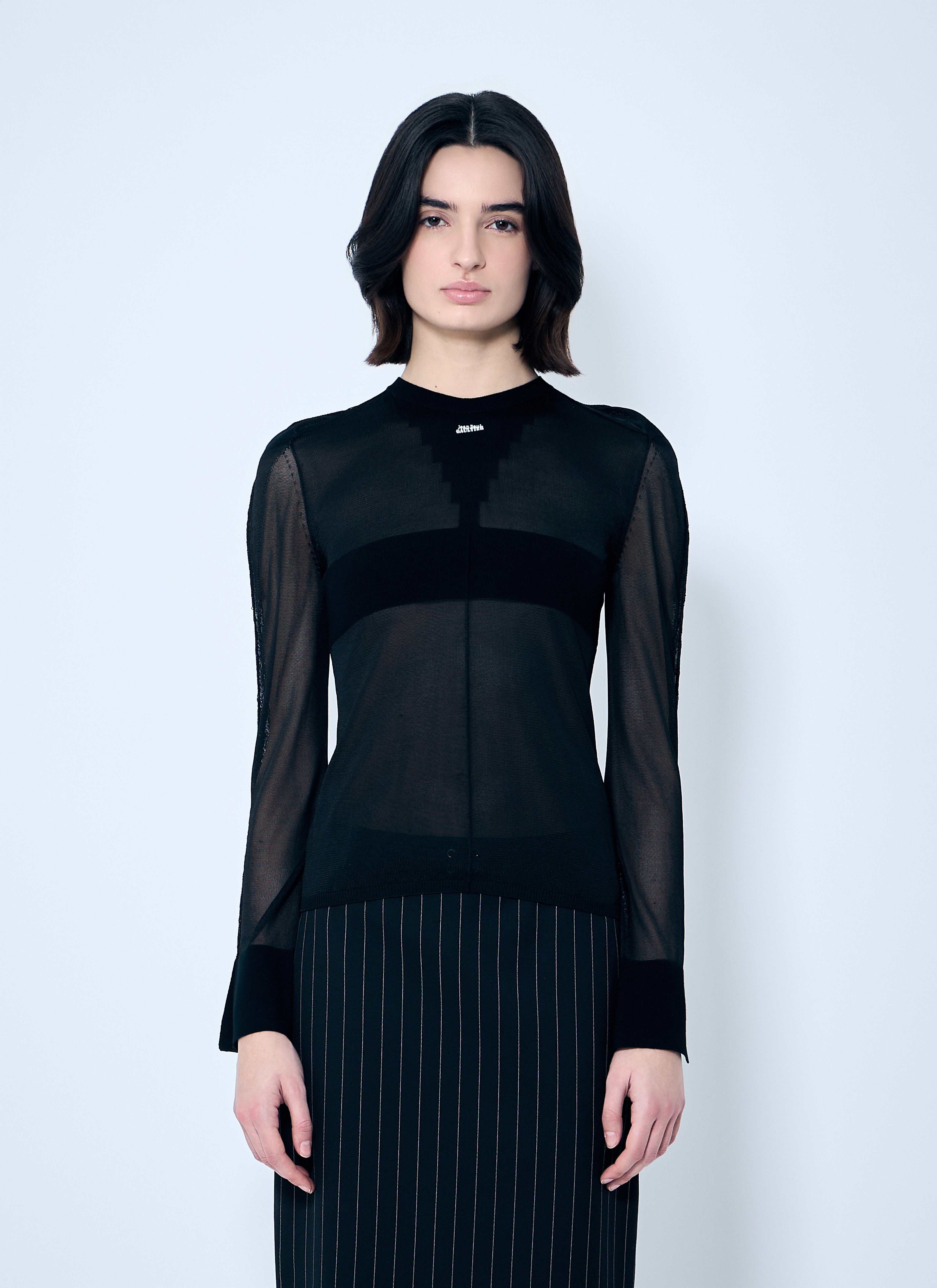 Jean Paul Gaultier Women Open-Knit Sweater