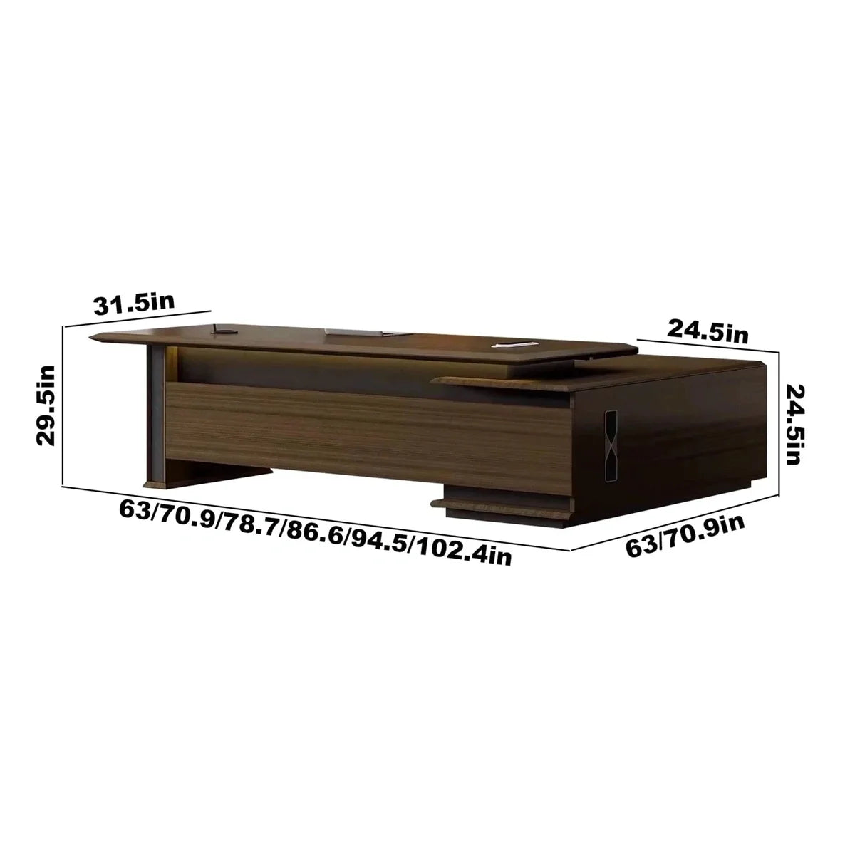 Milner · Modern L-Shaped Executive Desk