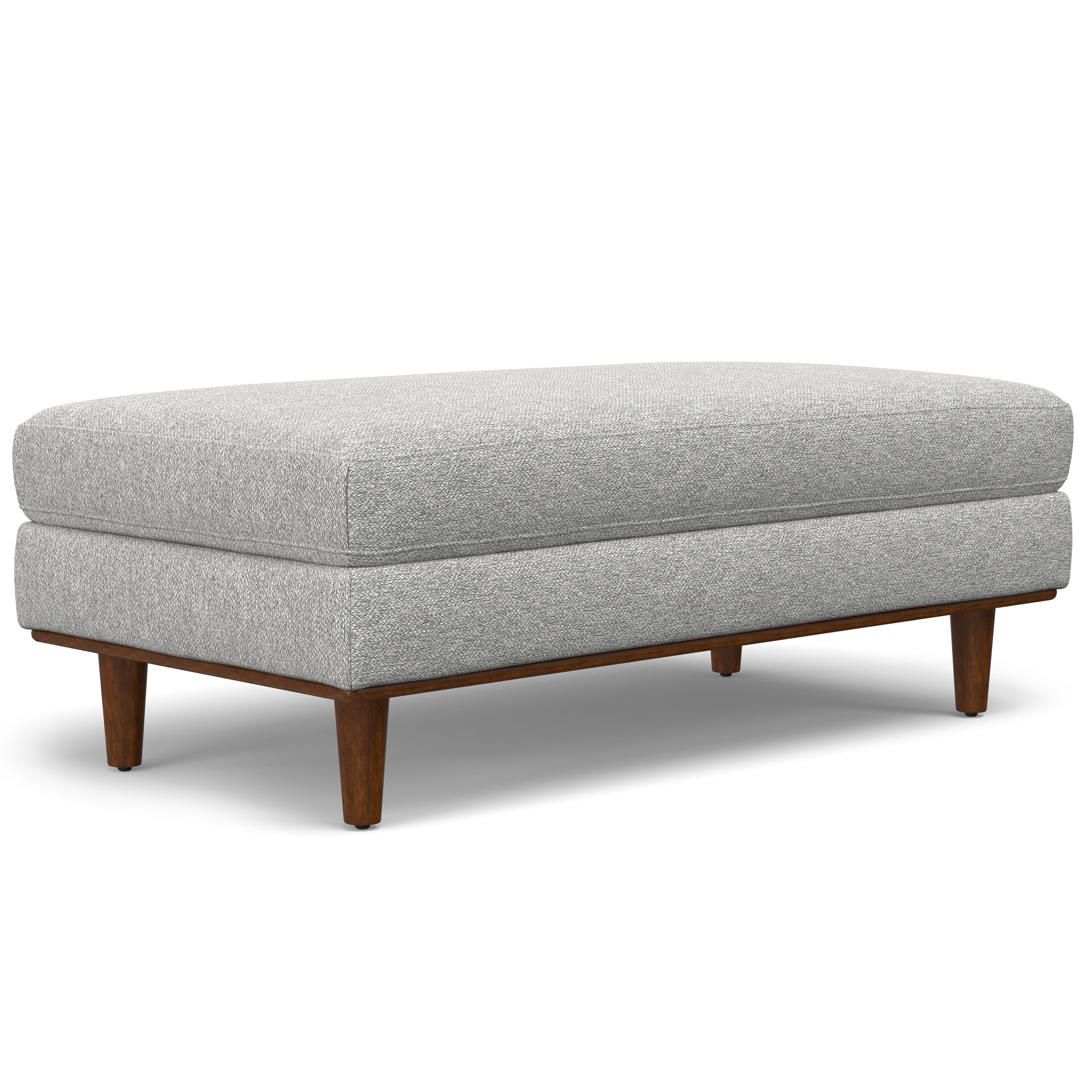 Morrison Large Rectangular Ottoman in Mist