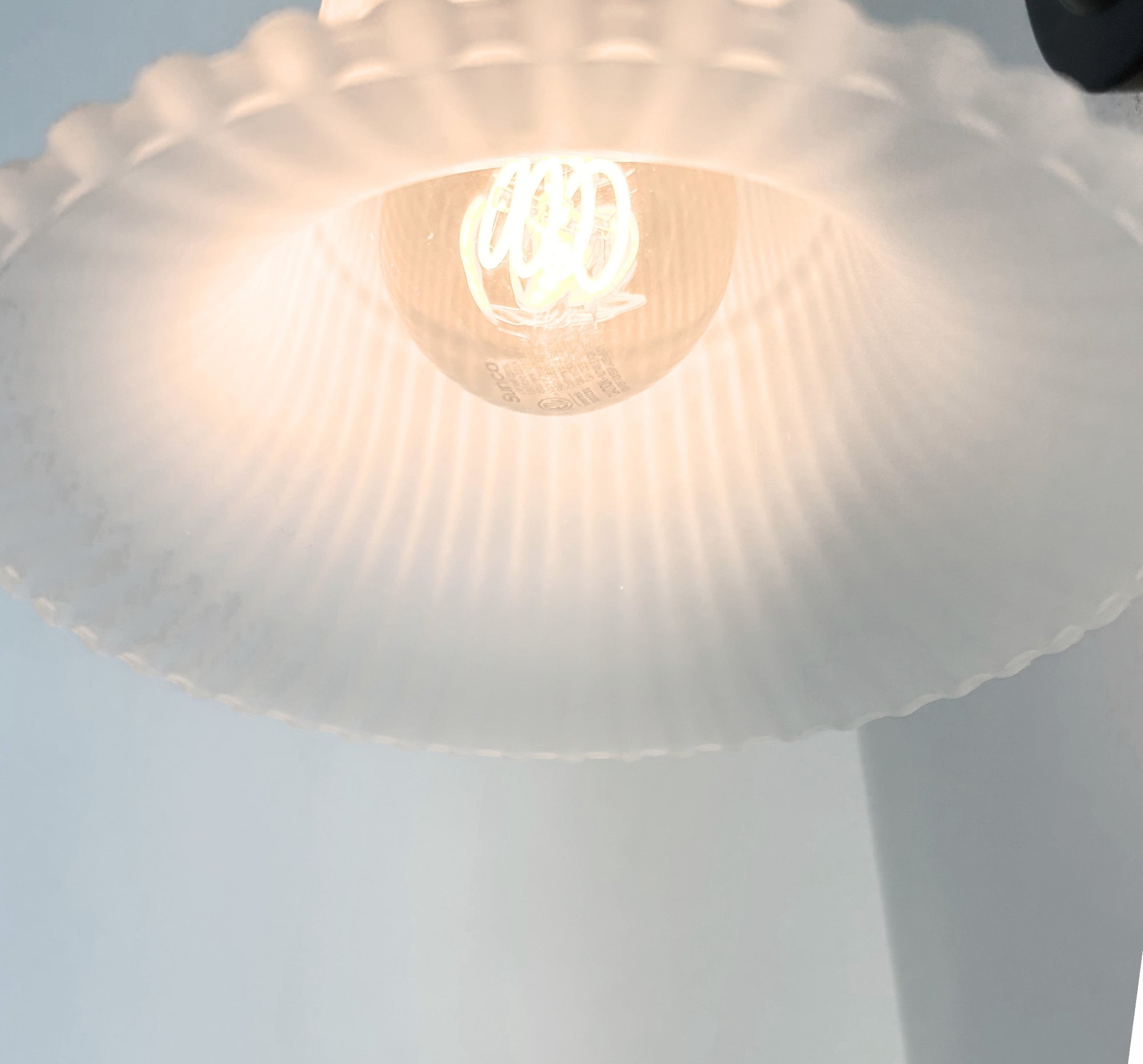 Large Antique Super Flare Frosted Glass Wall Sconce - Overture Gifts