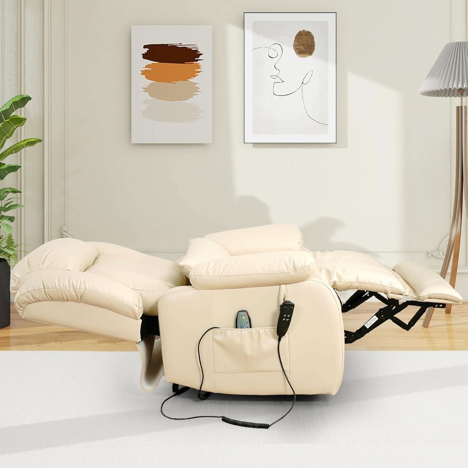 Large Reclining Lift Chair With Dual Motor Massage - Overture Gifts
