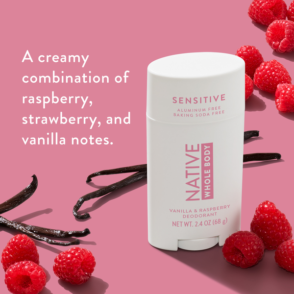 Native Vanilla & Raspberry Sensitive Whole Body Deodorant
