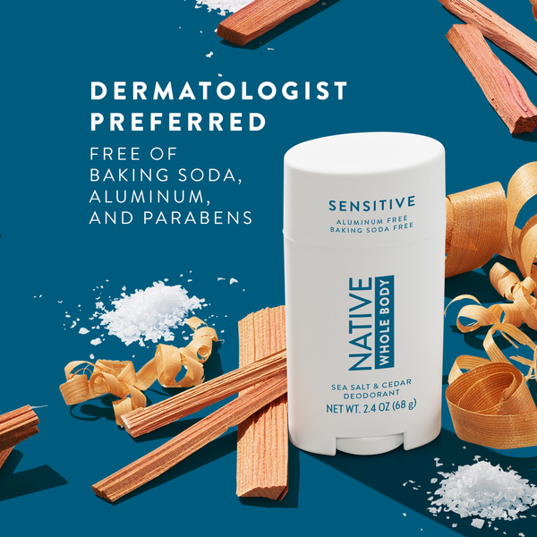 Native Sea Salt & Cedar Sensitive Whole Body Deodorant
