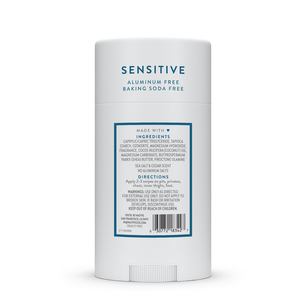 Native Sea Salt & Cedar Sensitive Whole Body Deodorant