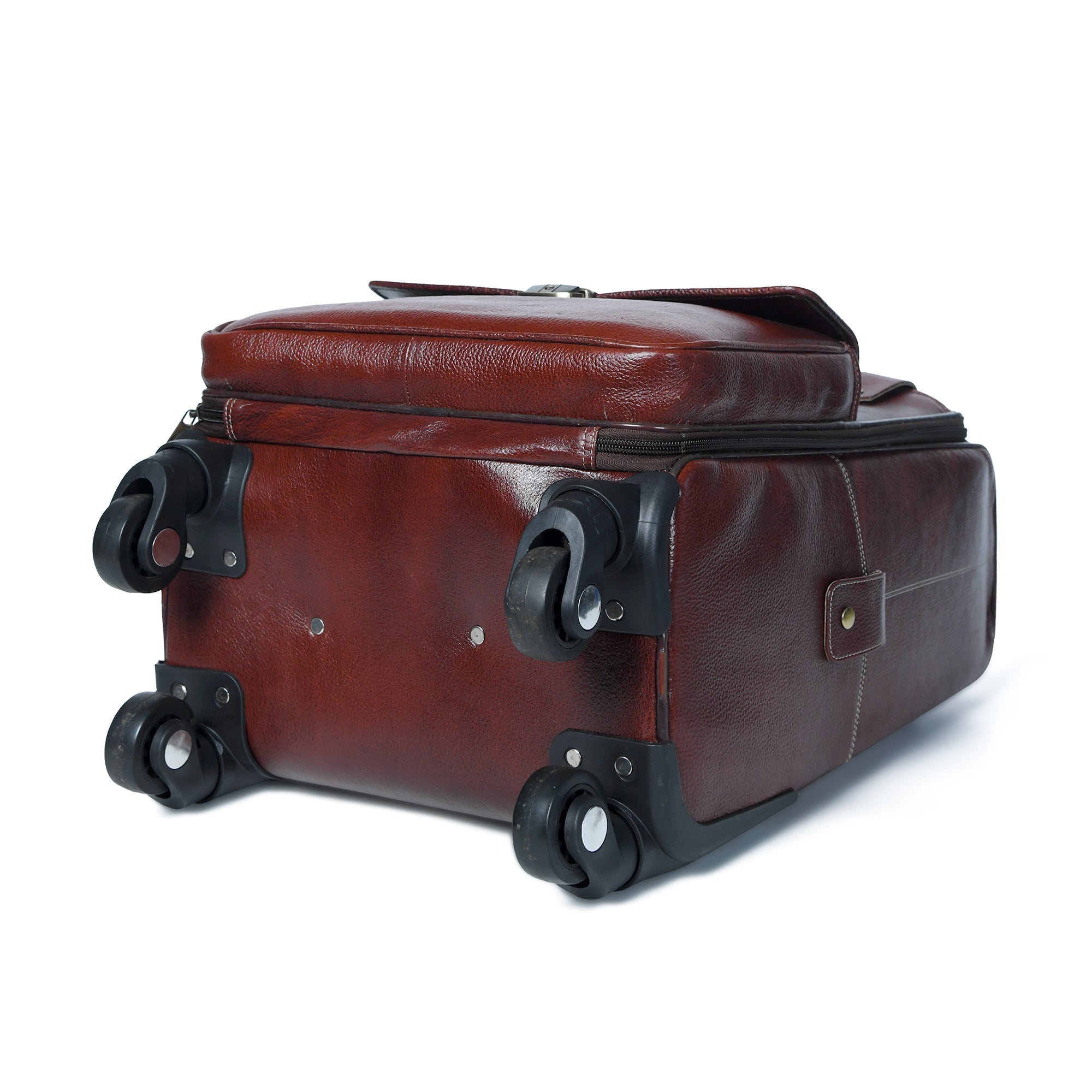 Leather Carry-On Trolly Bag - Overture Gifts