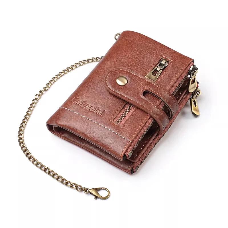 Leather Multi-card Slot Large Capacity ID Card Holder Wallet For Men - Overture Gifts