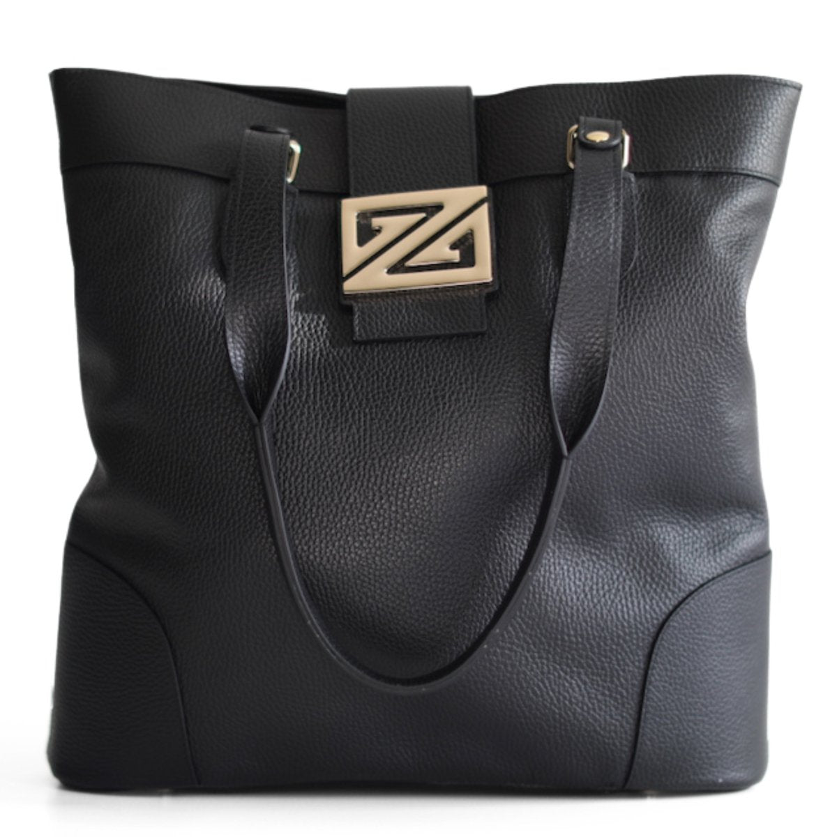 Zoey Bag - Leather Tote Bag for Work & Travel – Italian Genuine Leather - Made in Italy