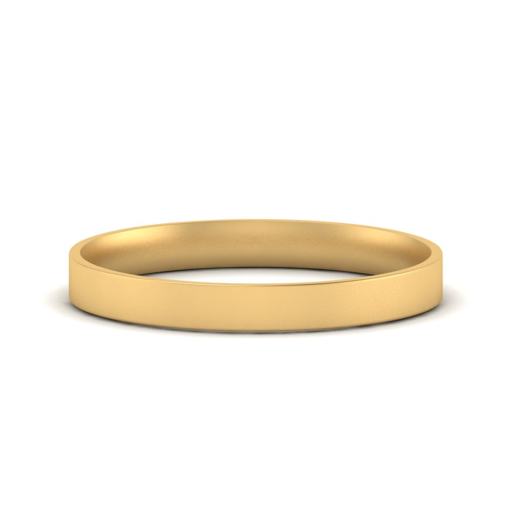 Light Weight Flat Mens Wedding Band