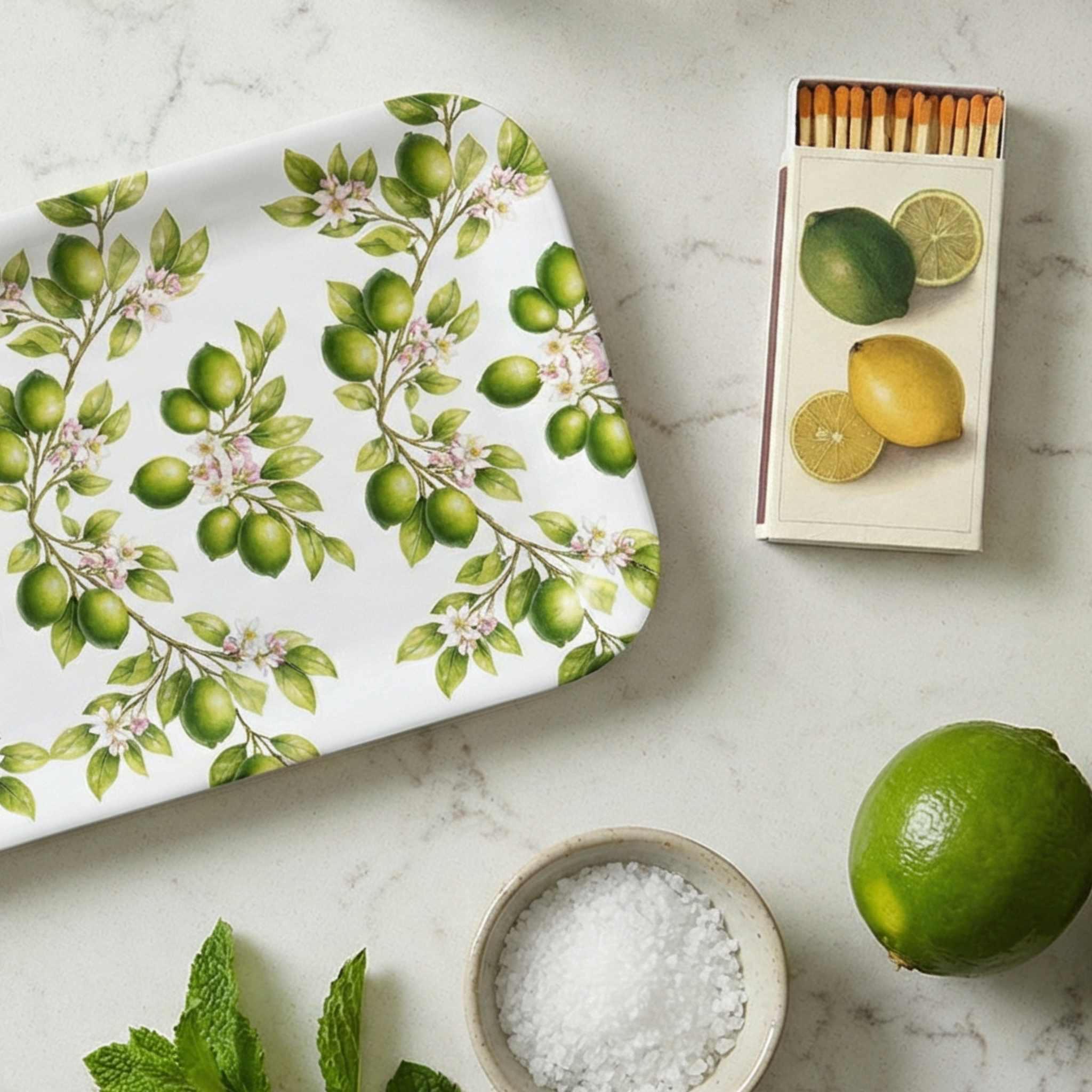 Lime Grove Narrow Birchwood Small Decorative Tray