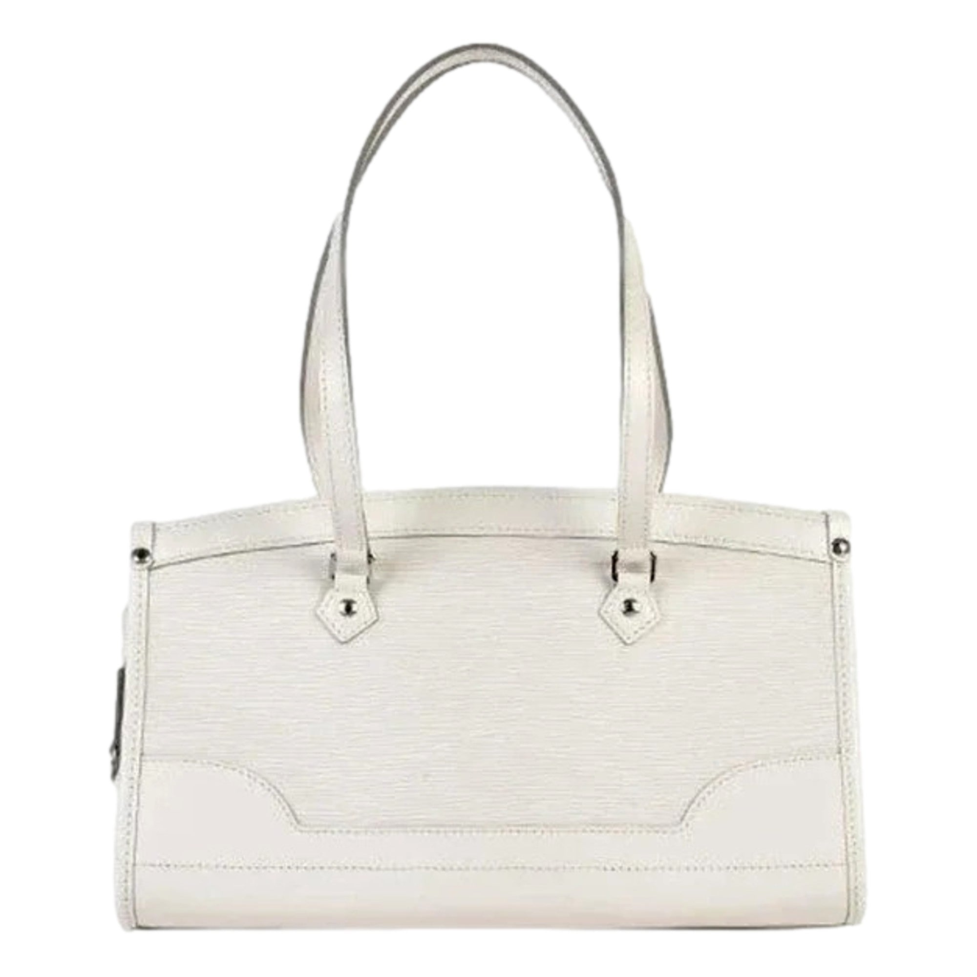 Louis Vuitton Madeleine PM White Epi Leather Shoulder Bag