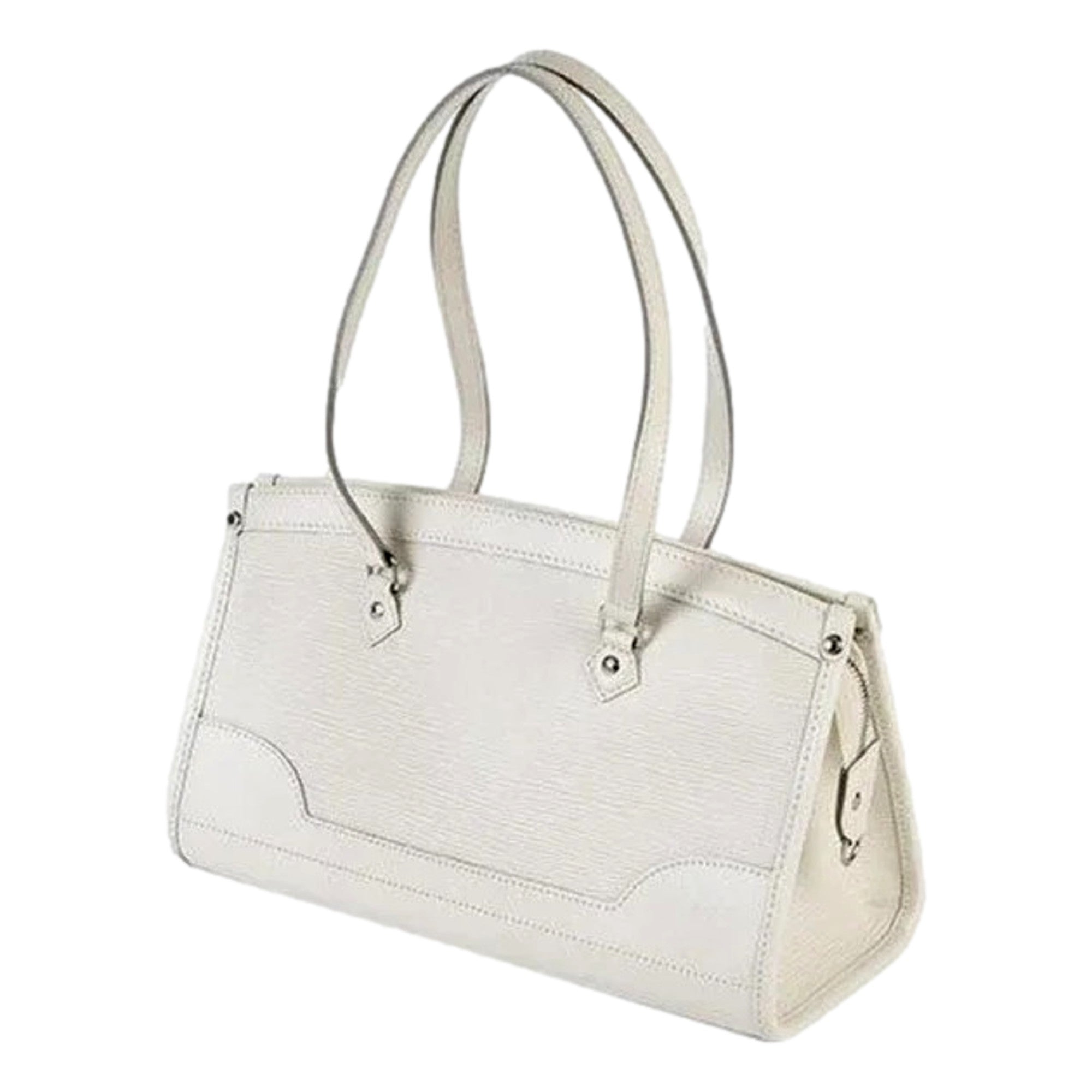 Louis Vuitton Madeleine PM White Epi Leather Shoulder Bag