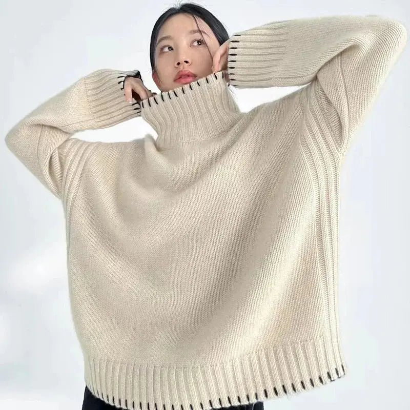 Luxurious Cashmere & Wool Turtleneck Sweater - Overture Gifts