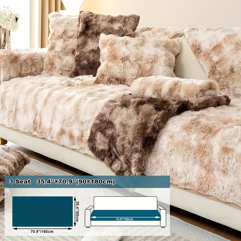 Luxurious Gradient Velvet Sofa Cover - Overture Gifts
