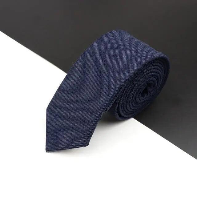 Luxury High Quality Black Grey Skinny Wool Tie For Men Business Meeting Necktie Fashionable Design Excellent Men Gift - Overture Gifts