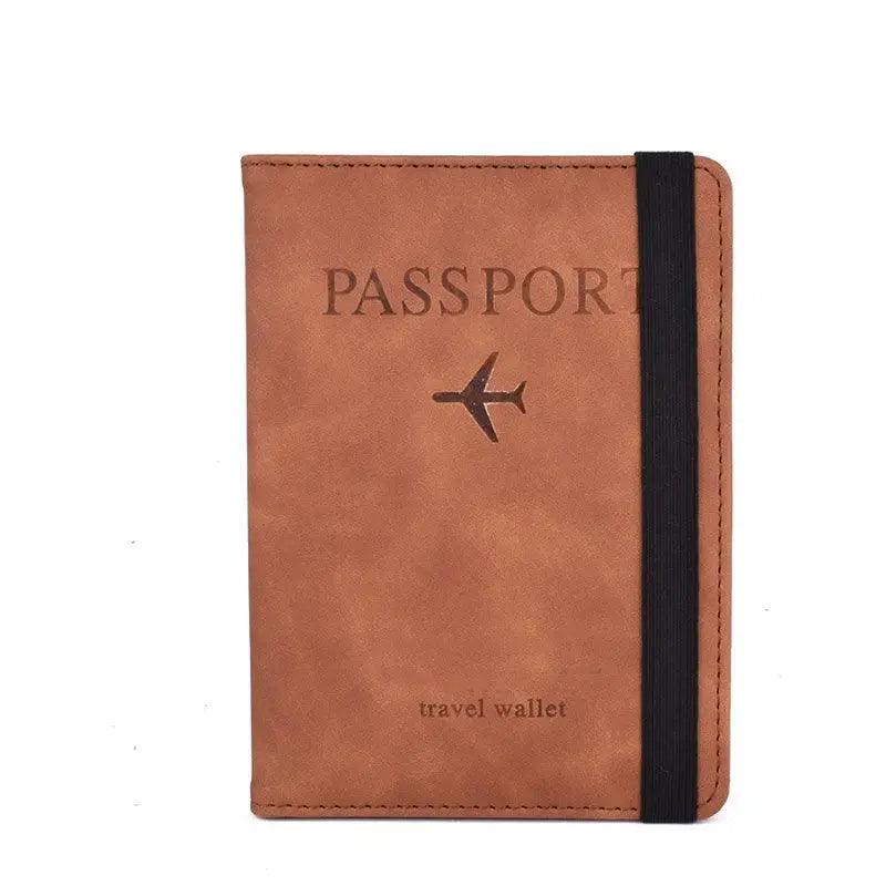 Luxury Leather Passport Elegant Cover Travel Passport Wallet Holder Document Organizer Case Men And Women Accessories - Overture Gifts