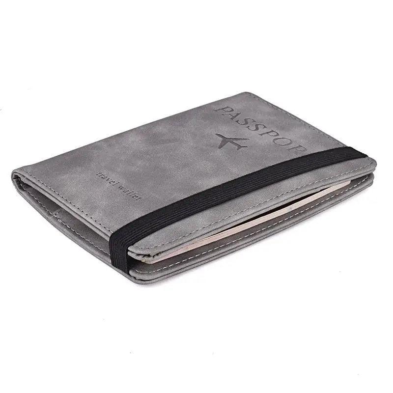 Luxury Leather Passport Elegant Cover Travel Passport Wallet Holder Document Organizer Case Men And Women Accessories - Overture Gifts