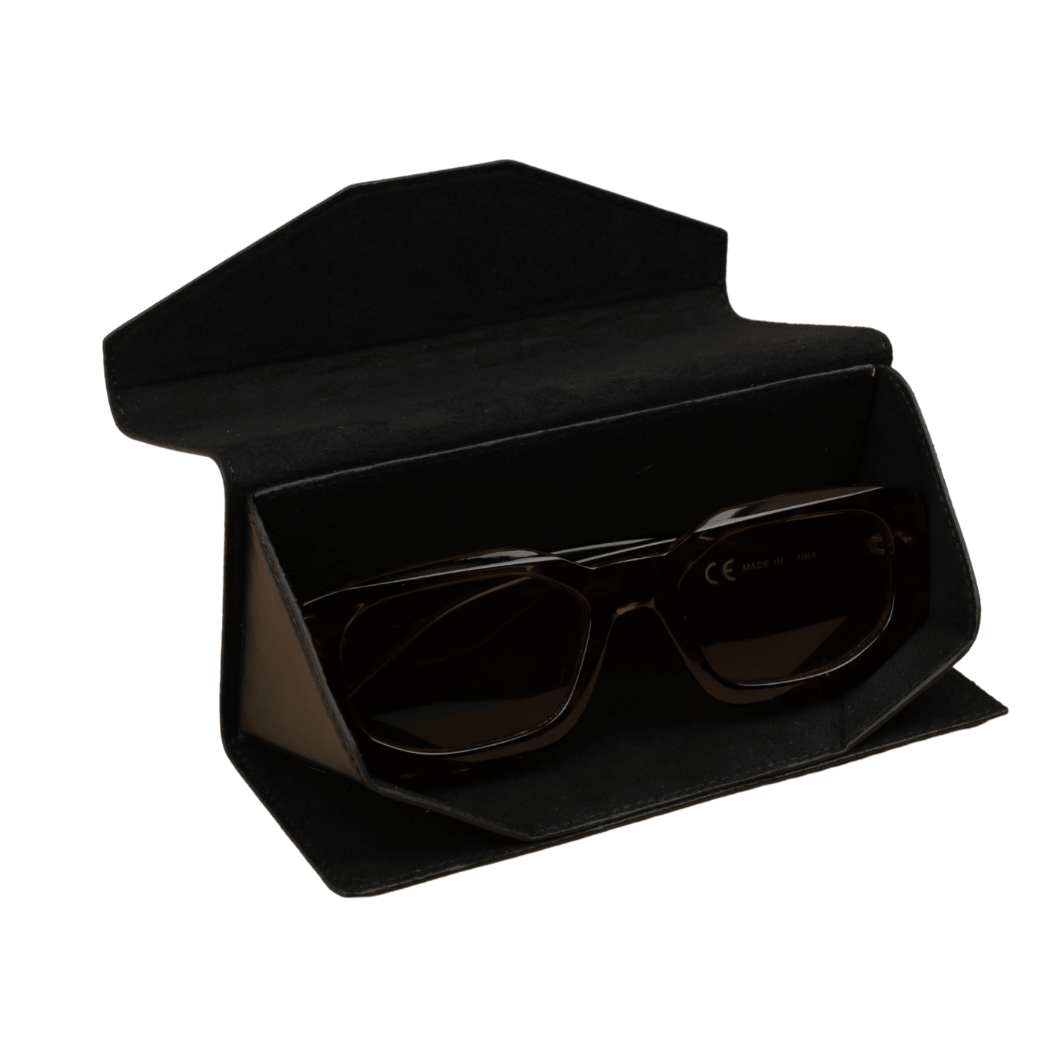 Luxury Leather Sunglasses Case - Black - Louisville - Overture Gifts
