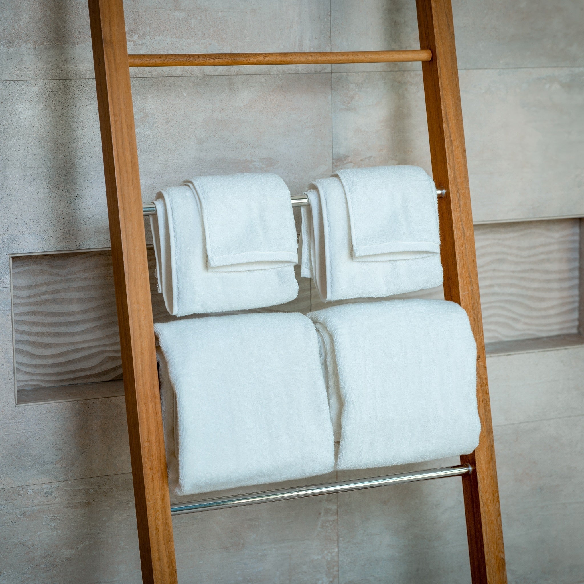 Luxury Organic Bath Six Piece Towel Set | Soft, Plush, Eco-Friendly Towels - Overture Gifts