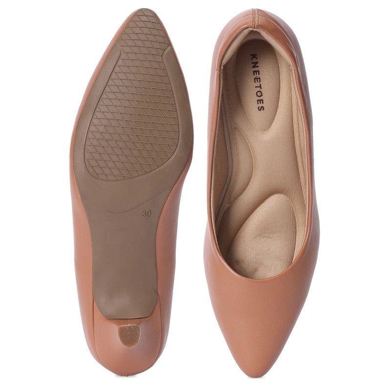 Lyra - Tan Pumps - Overture Gifts