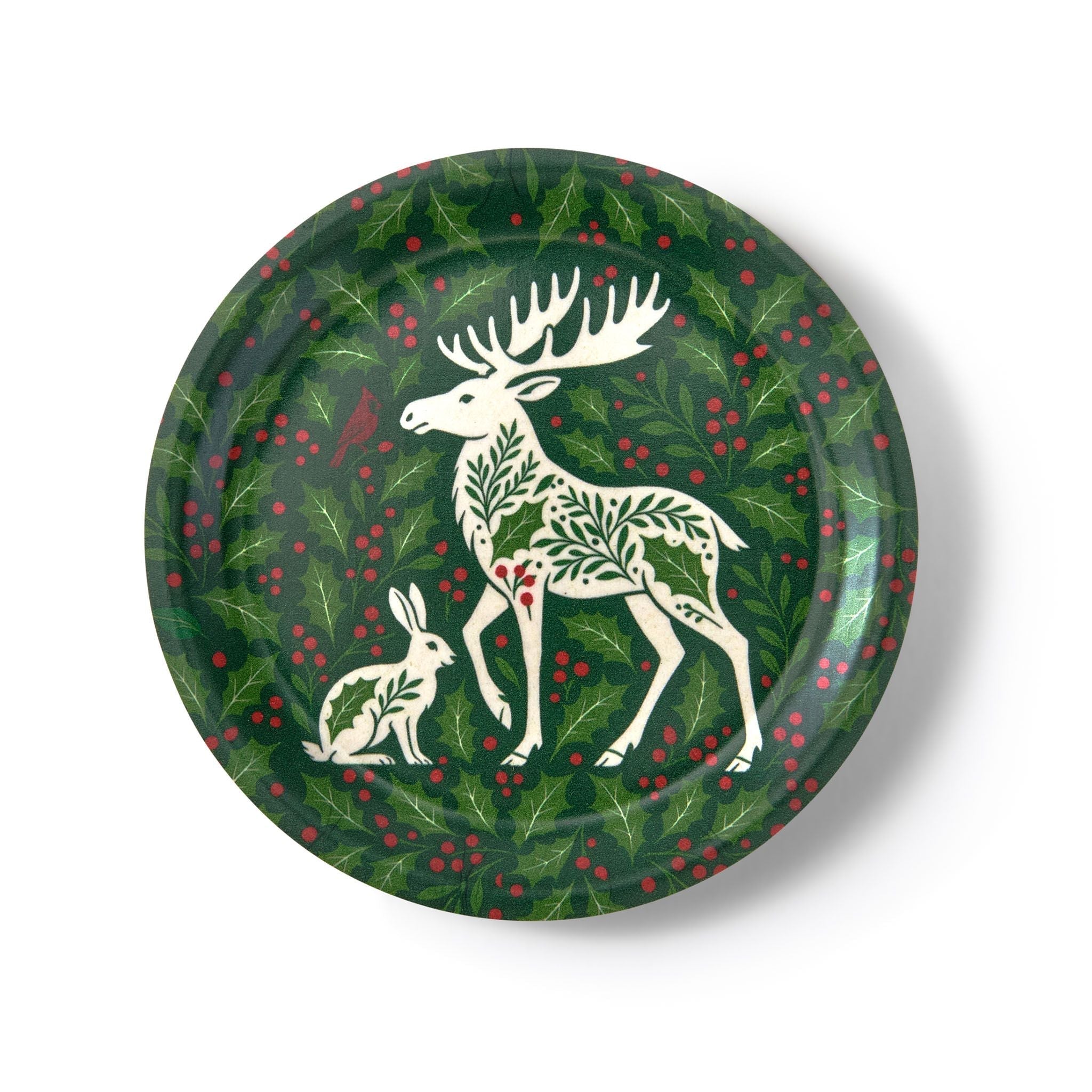 Festive Forest Friends Birchwood Mini Trays Set of 2