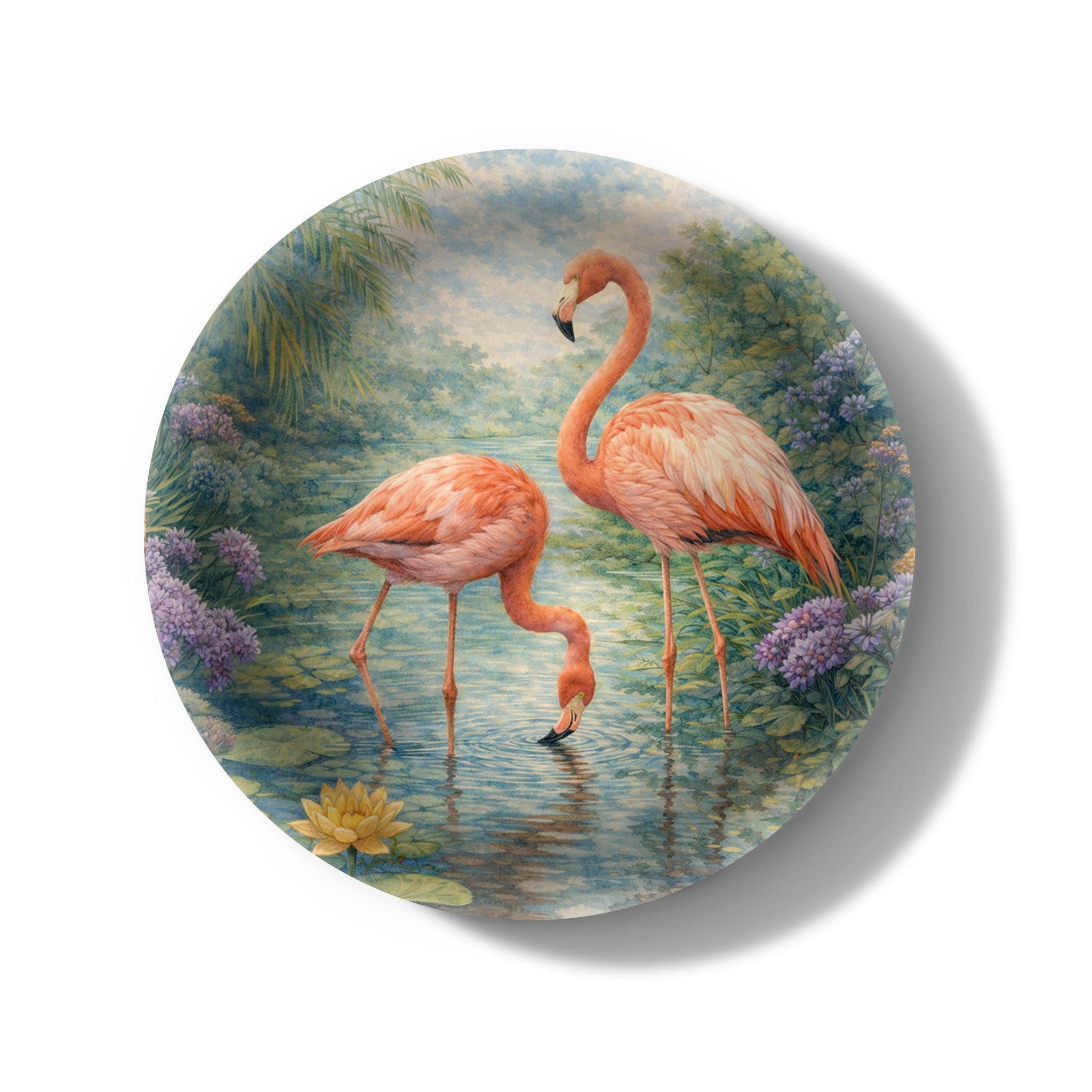 Flamboyance Birchwood Tray - Mini Round - Set of 2