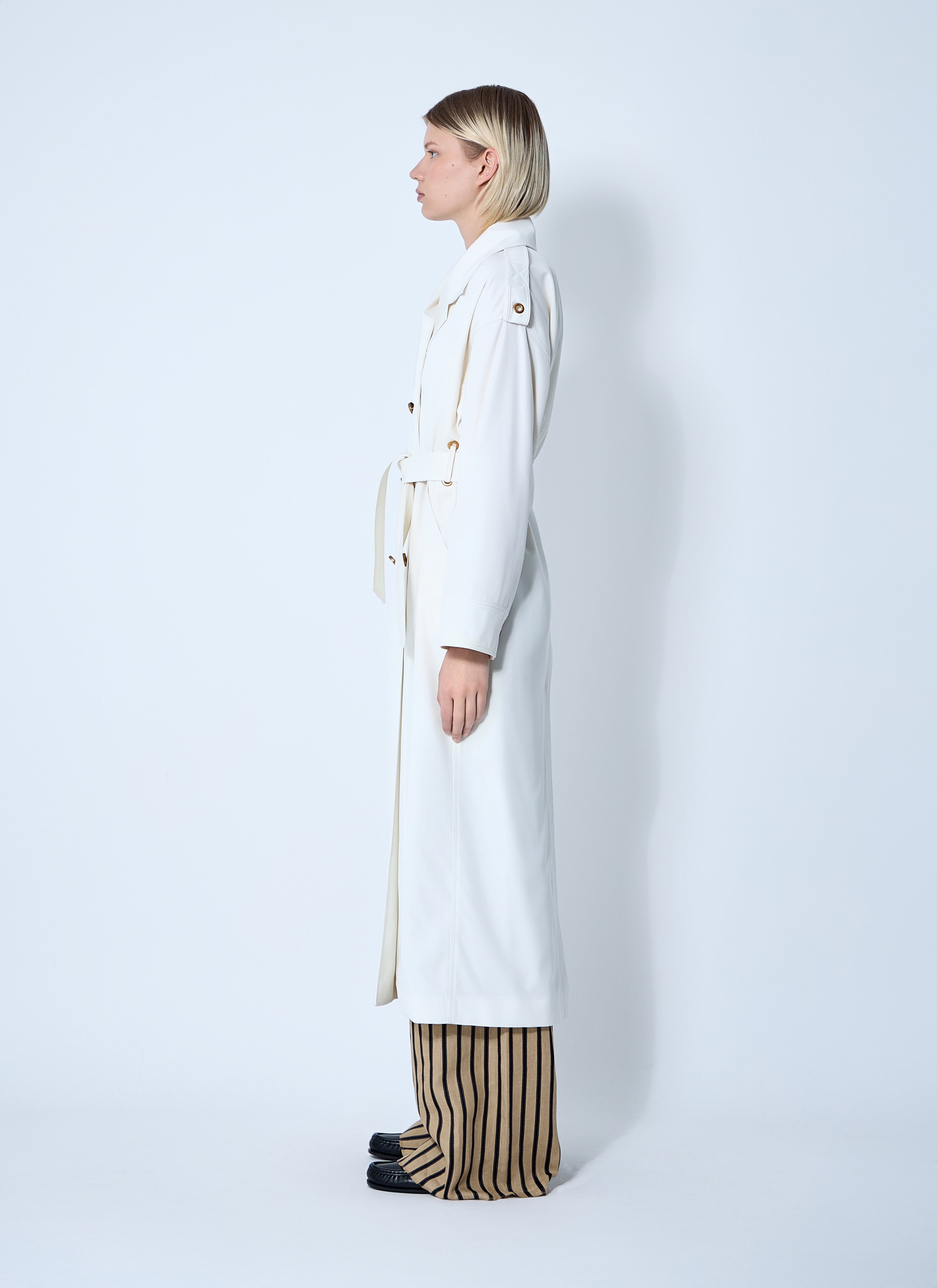 Max Mara Women Water-Repellent Garbardine Trench Coach