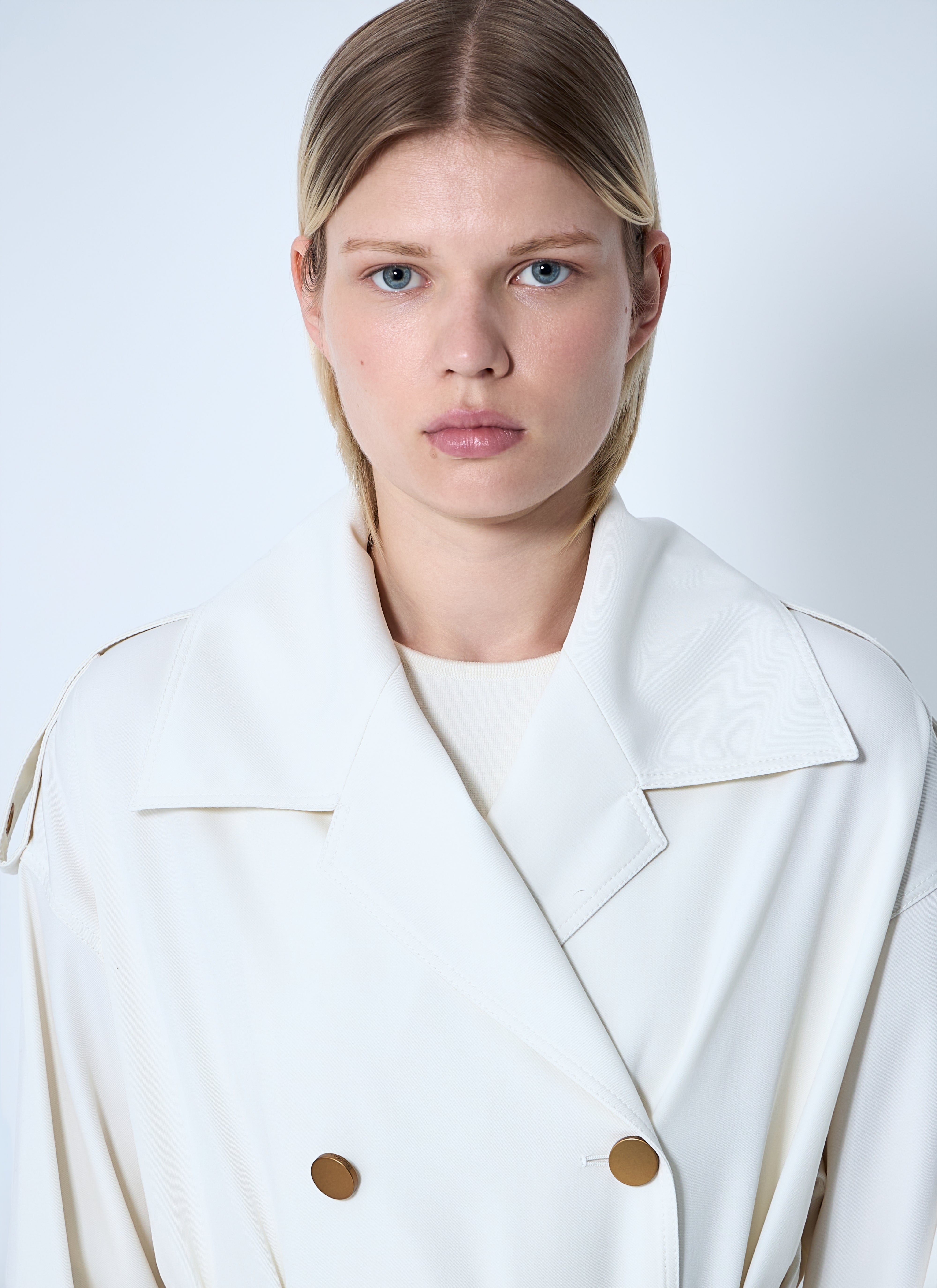 Max Mara Women Water-Repellent Garbardine Trench Coach