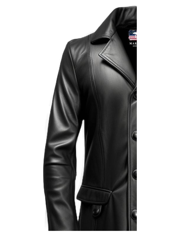Men’s Leather Coat – Black Leather Coat for Men
