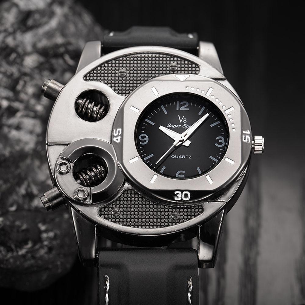 Men Watch With Hardlex Glass and Leather High Quality Band Modern Luxury Style Unique Design Perfect Gift - Overture Gifts