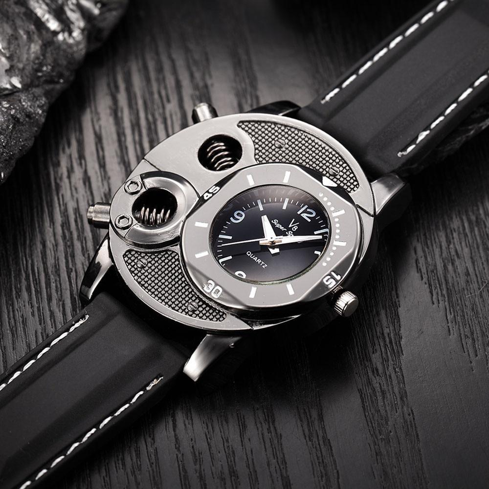 Men Watch With Hardlex Glass and Leather High Quality Band Modern Luxury Style Unique Design Perfect Gift - Overture Gifts