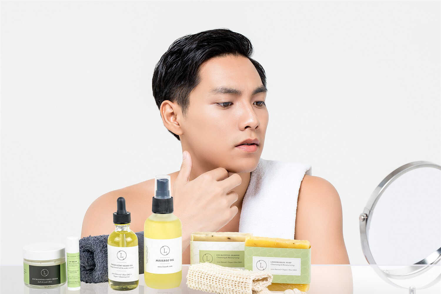 Eucalyptus Men's Grooming Gift Set – Natural Beard & Skincare
